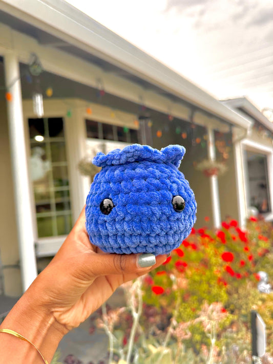 Blueberry Plushie, Amigurumi, Super Cute Fruit, Blueberry Plushie, Creative Gifts, Unique Decor