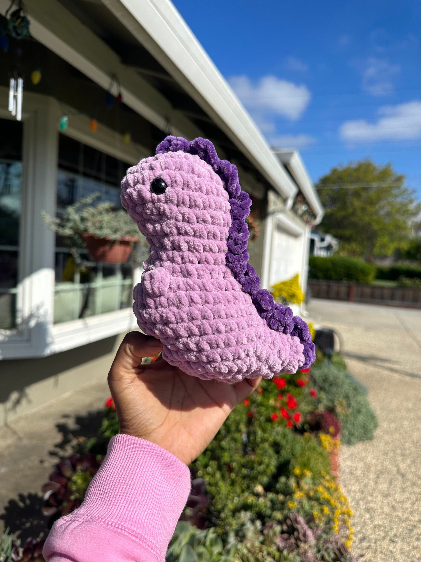 Customizable Crochet T-Rex Plushie, Amigurumi Dinosaur