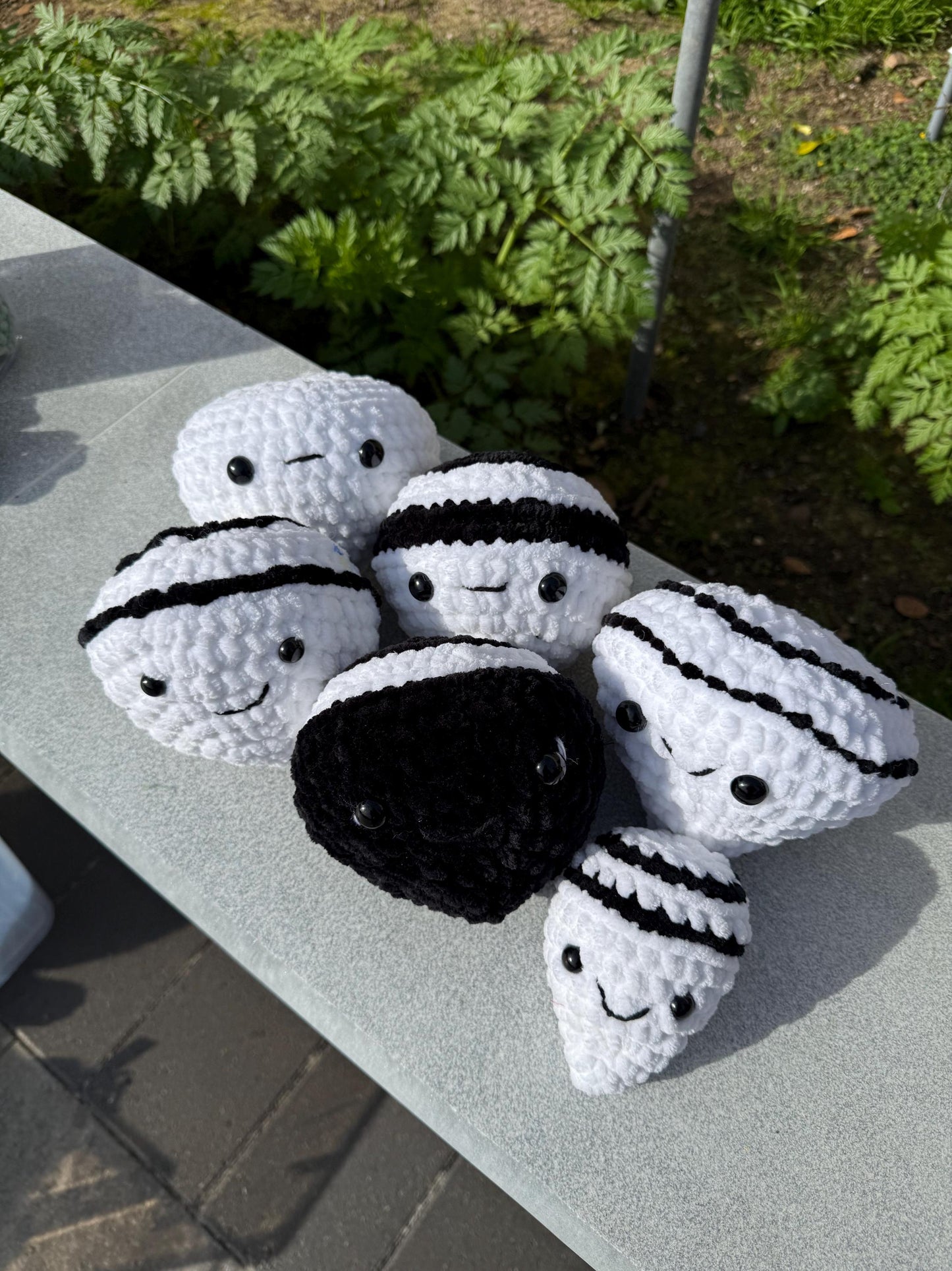Mystery Amigurumi Plushie, Black and White Stuffed Animal