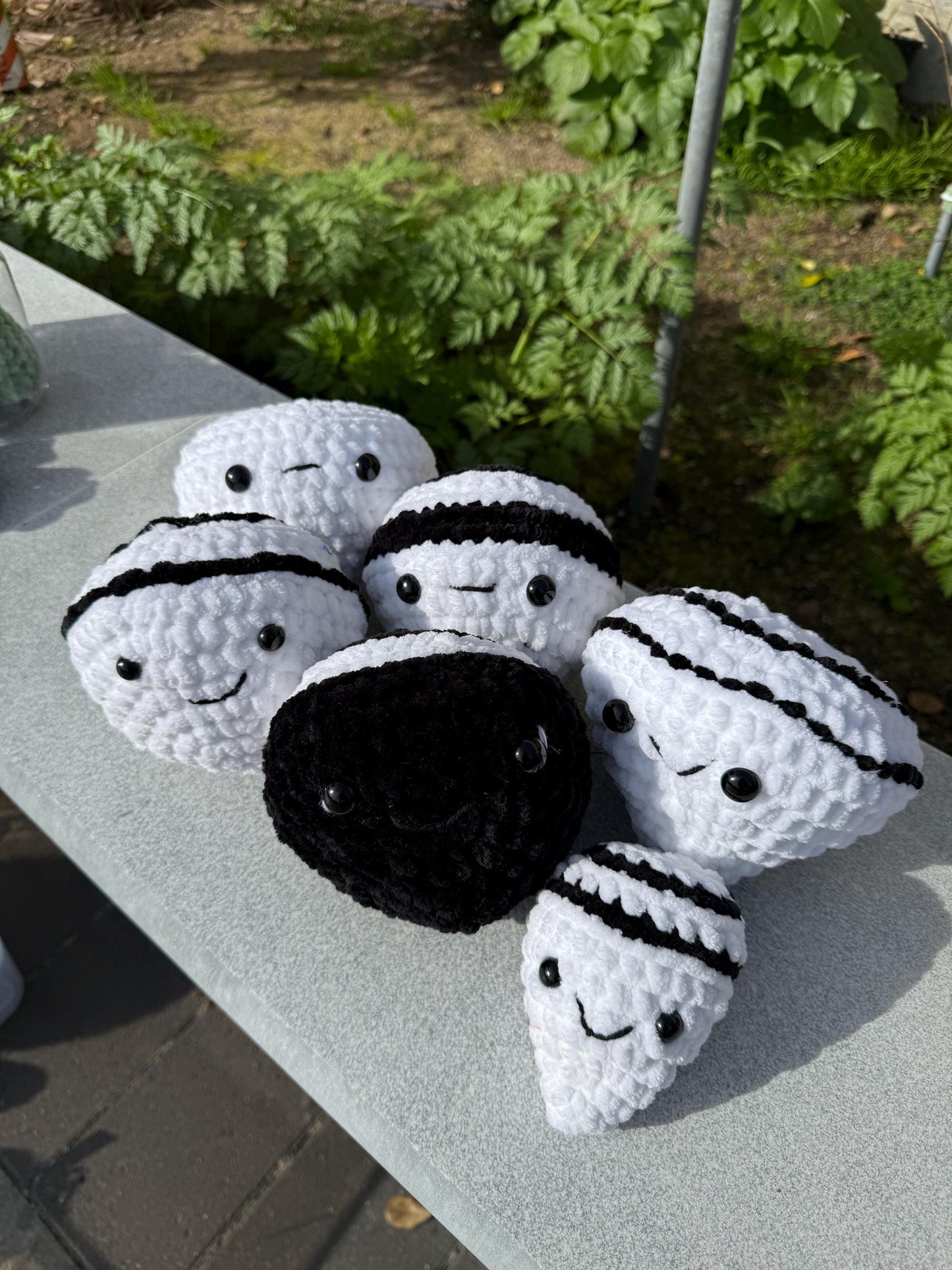 Mystery Amigurumi Plushie, Black and White Stuffed Animal