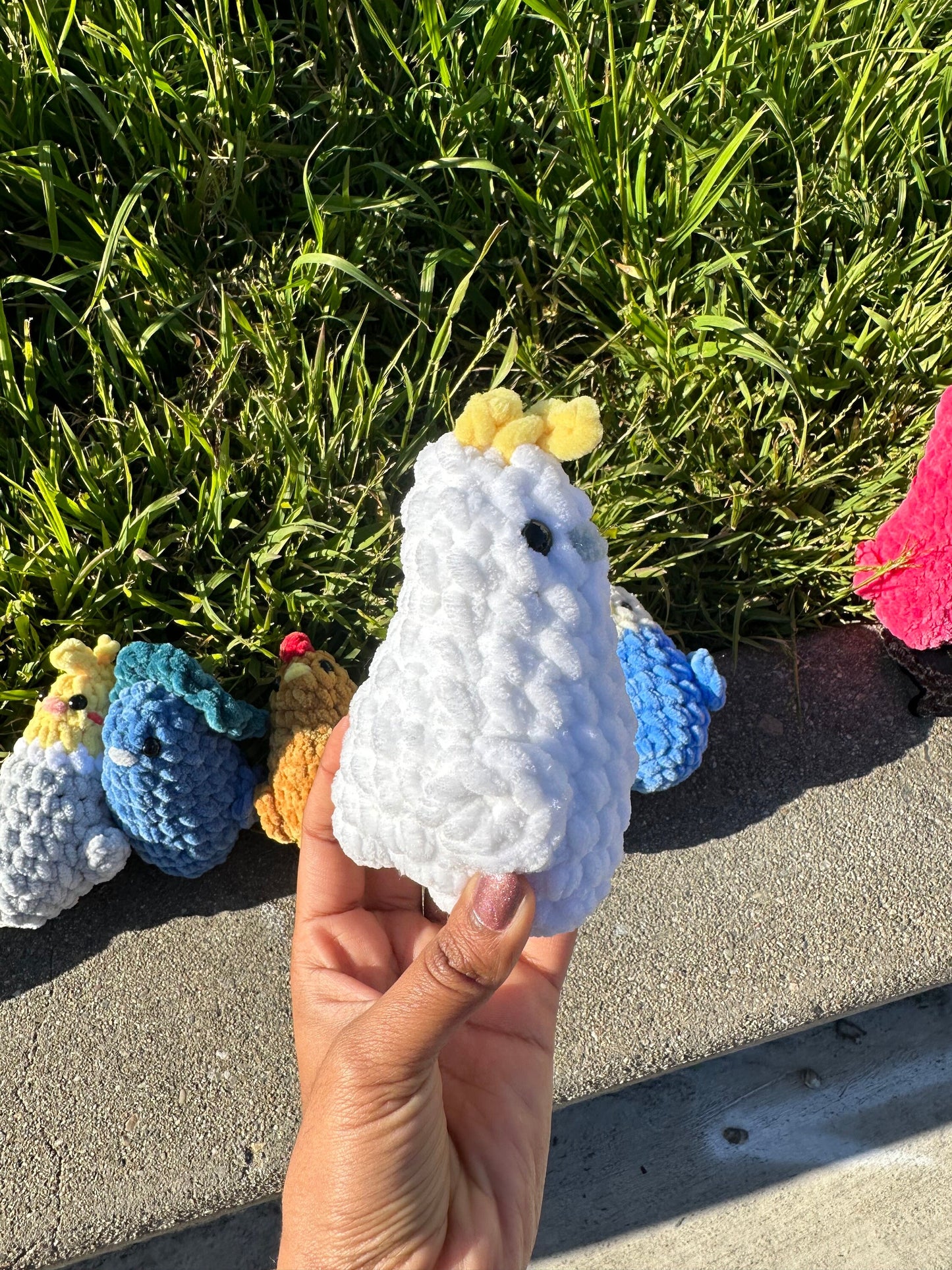 Crochet Bird Plushie, Amigurumi Stuffed Animal, Desk Buddy
