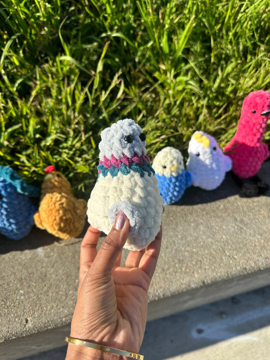 Crochet Bird Plushie, Amigurumi Stuffed Animal, Desk Buddy