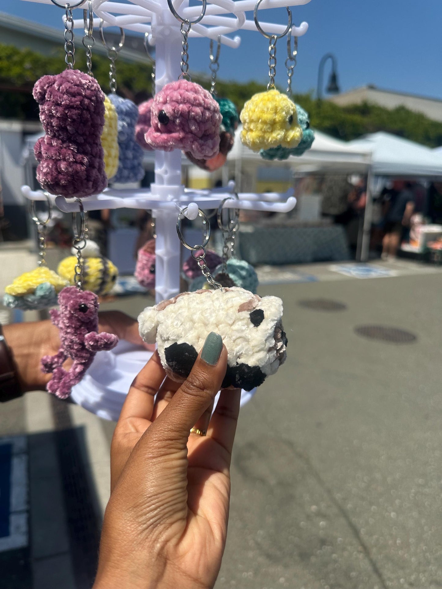 Tiny Little Plushie Keychains - customizable, many colors