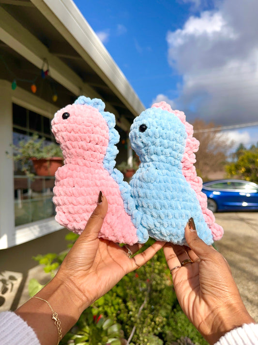 Customizable Crochet T-Rex Plushie, Amigurumi Dinosaur