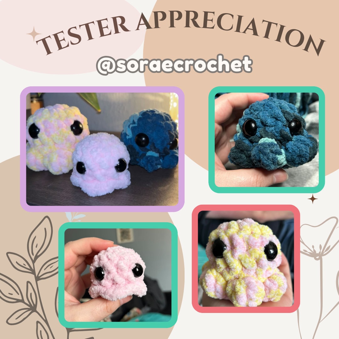 Pocket Octo Crochet Pattern: 3-in-1 No Sew Bundle (PDF Pattern)