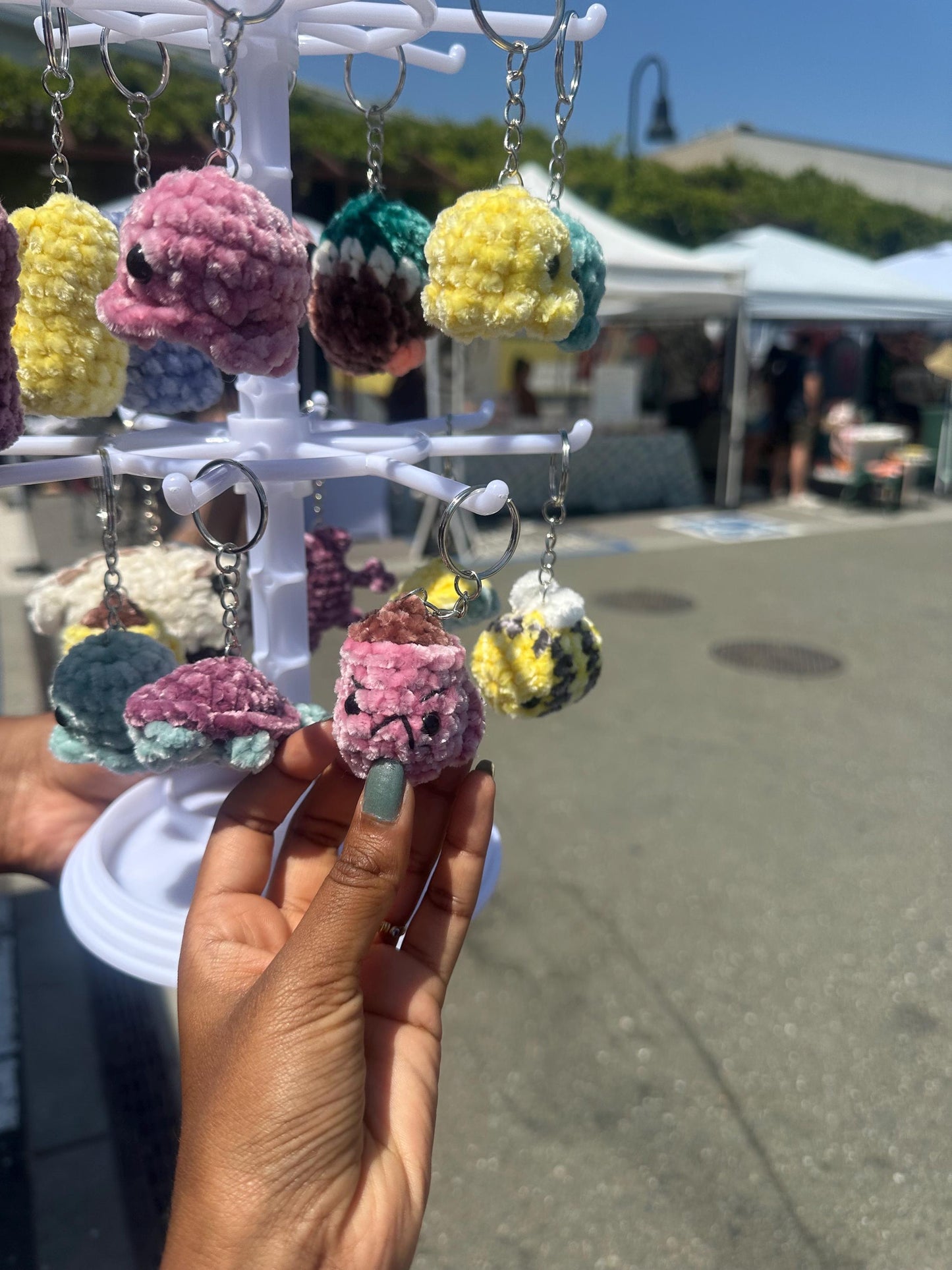 Tiny Little Plushie Keychains - customizable, many colors